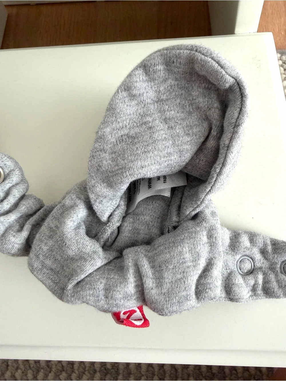 Zutano Organic Cotton Baby Booties Bundle (2 Pairs) 12 Months – Khaki & Gray